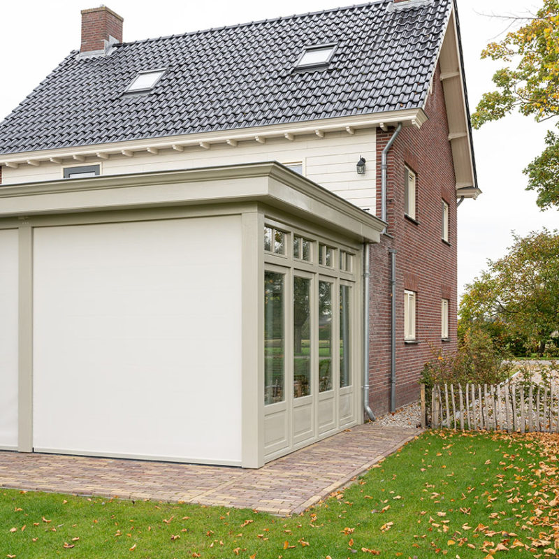 Serre met elektrisch scherm