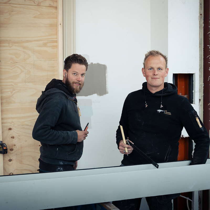 Werkwijze bij uitbouw of aanbouw